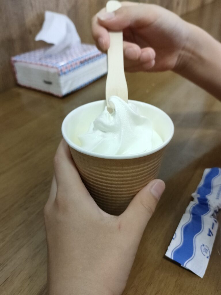 直売所で人気のソフトクリーム